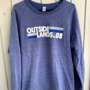 Heather blue Outside Lands unisex pullover XL